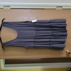 Womens Swimsuit coverup NWT size large in dark charcoal